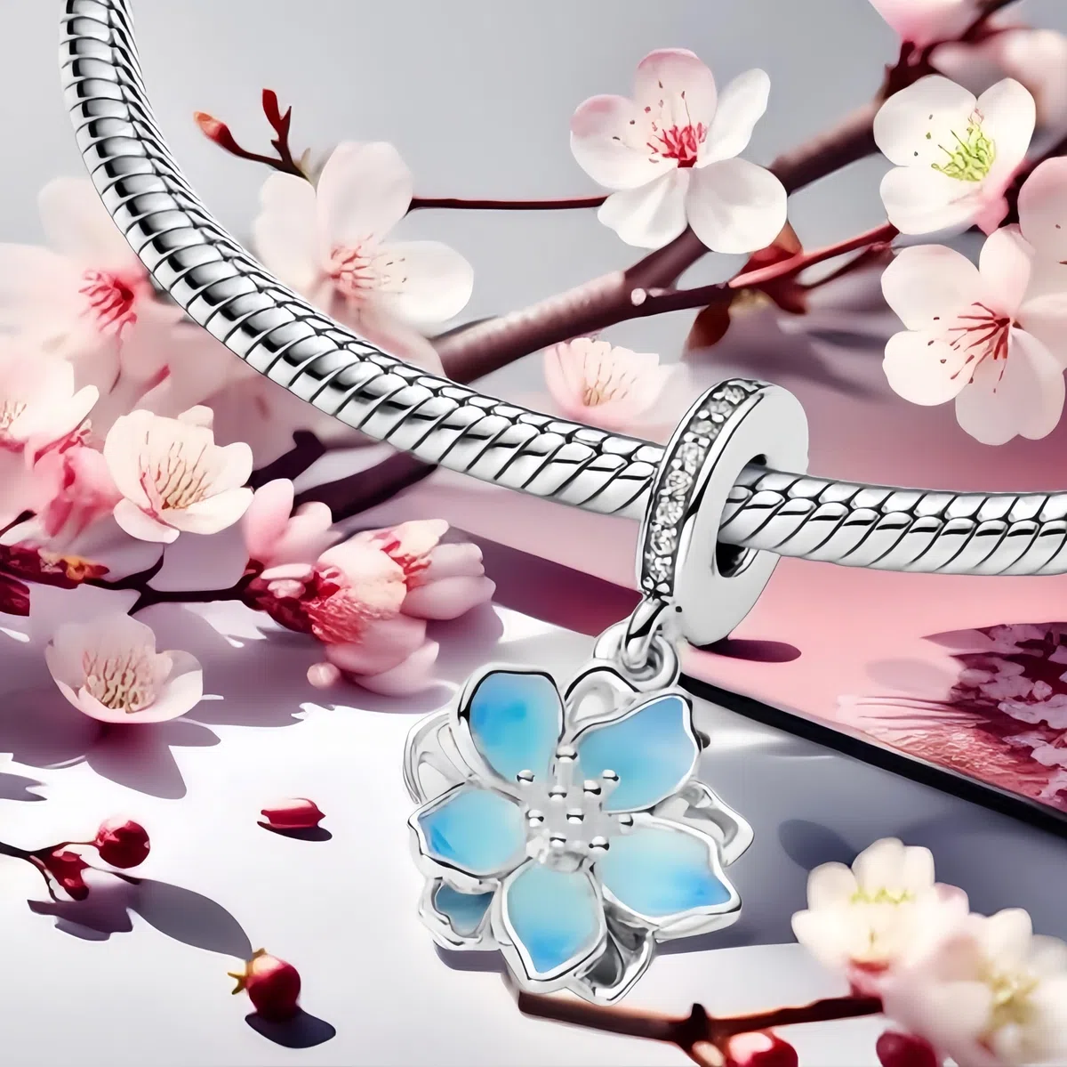 Feitery Compatible with Charms Pandora Armband Reisen Bead Charms für Damen Herz Anhänger Meerestiere