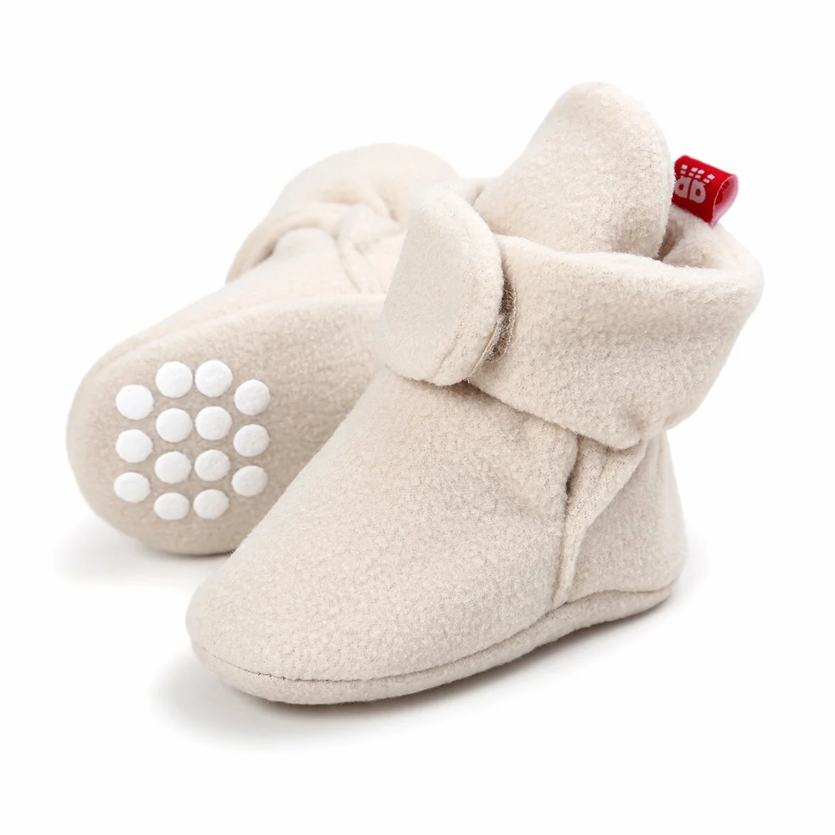 Unisex-Baby Krabbelschuhe Winterschuhe Wollschuhe Neugeborenes Stiefel Booties Gefütterte Boots für Baby 0-18Monate