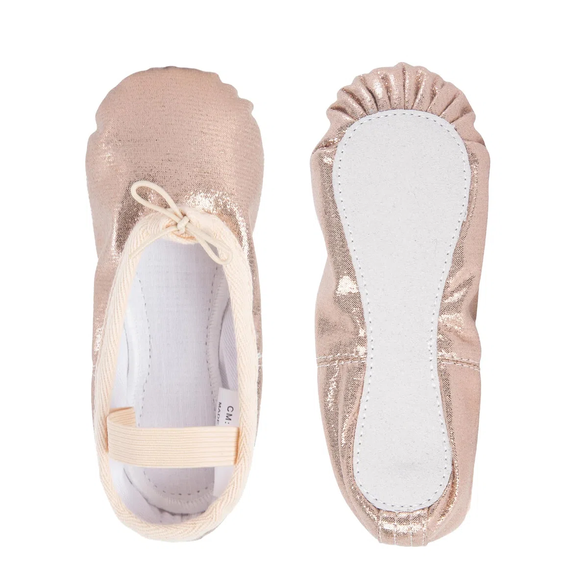 Mädchen Glitter Ballettschuhe Kinder Ballettschläppchen Tanzschuhe Geteilte Ledersohle Gymnastikschuh Yogaschuhe für Kinder und Erwachsene