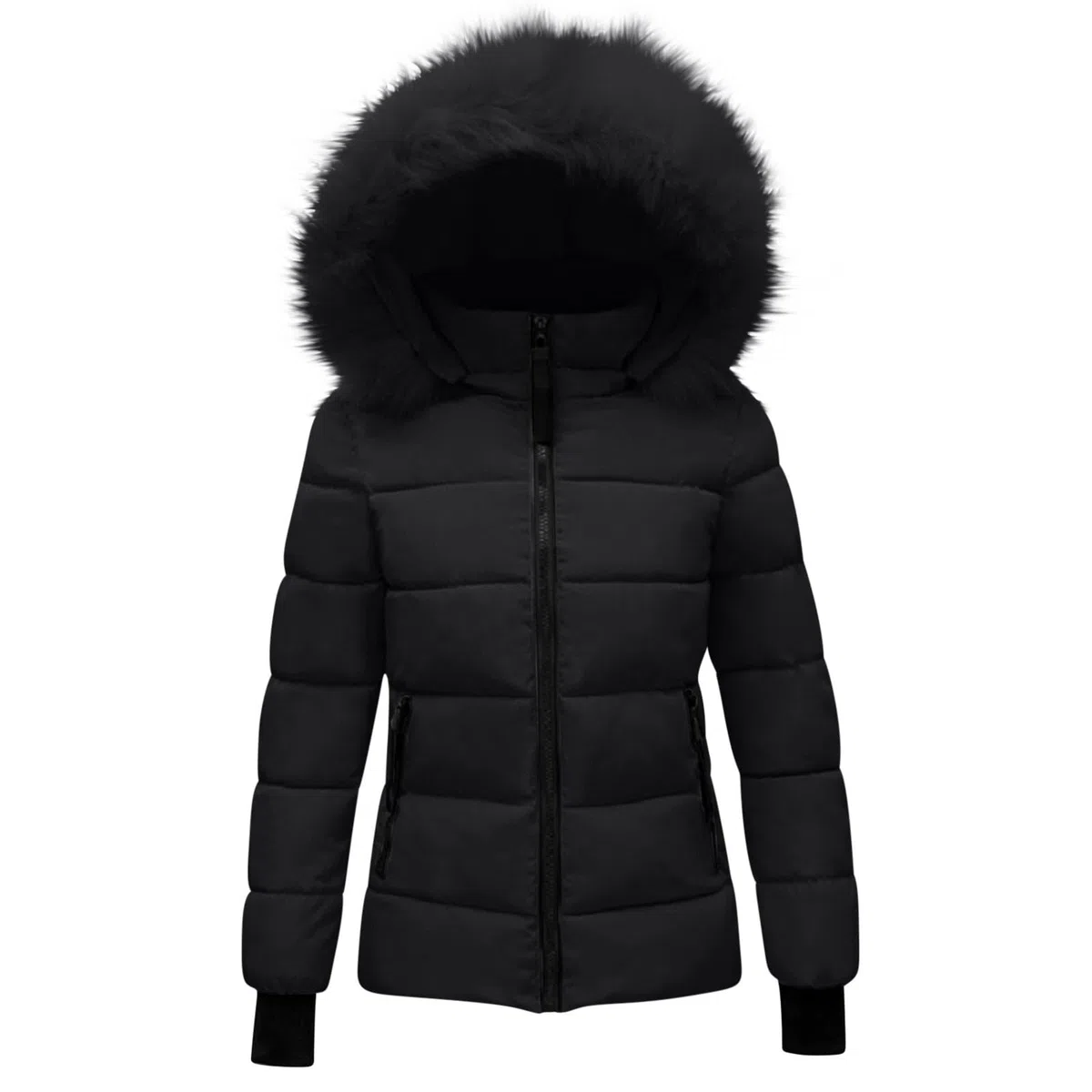 EMATOP Lang Winterjacke Mädchen Kinder Warm Wintermantel Outdoor Sport Steppjacke mit Kapuze Mantel Lässiger Einfarbig Pufferjacke Baumwolle Winddicht Daunenjacke Zipper Bequem Outdoorjacke