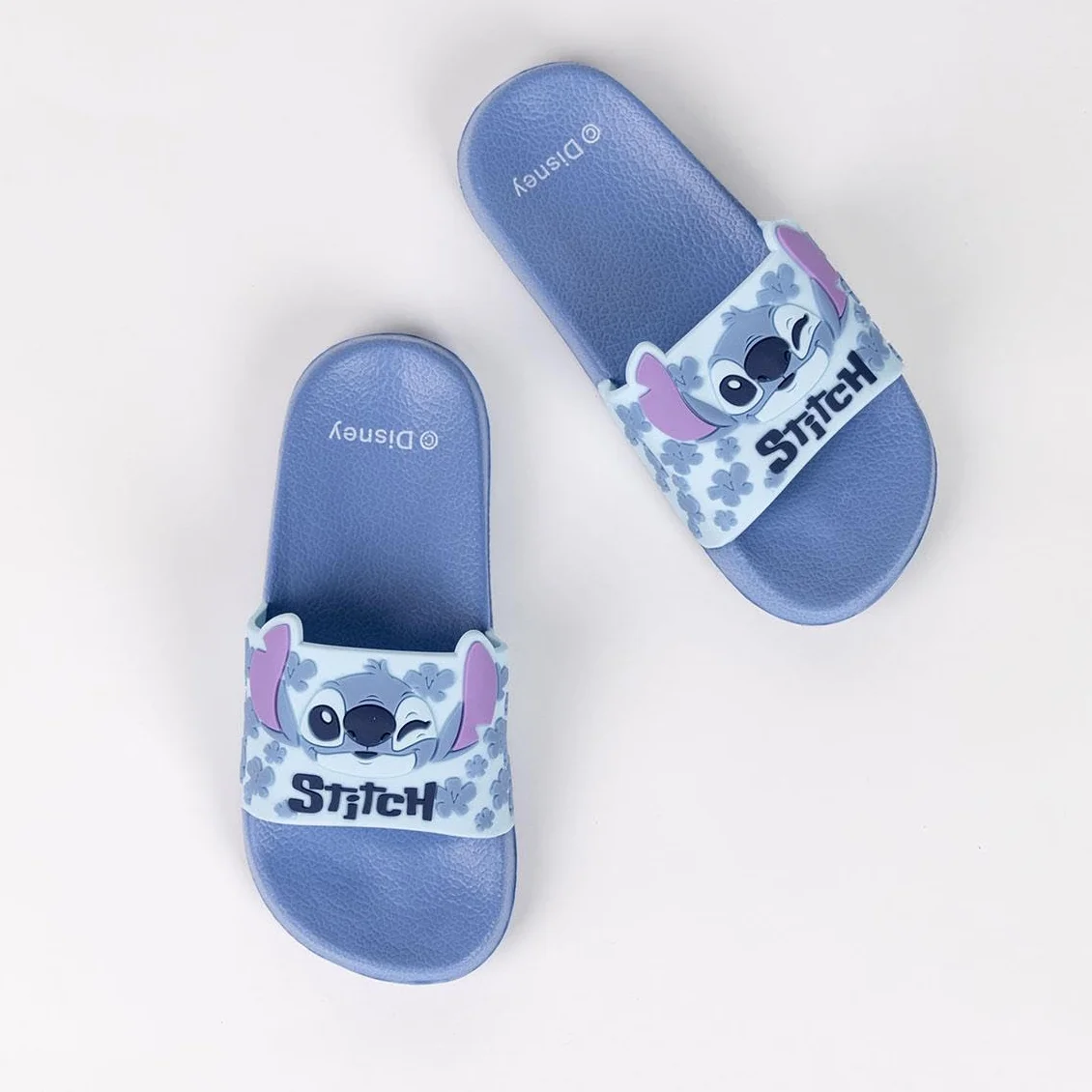 Disney Lilo und Stitch Badeschuhe für Mädchen, Badelatschen, Hellblau, Zehentrenner, Badeschlappen, super soft leicht