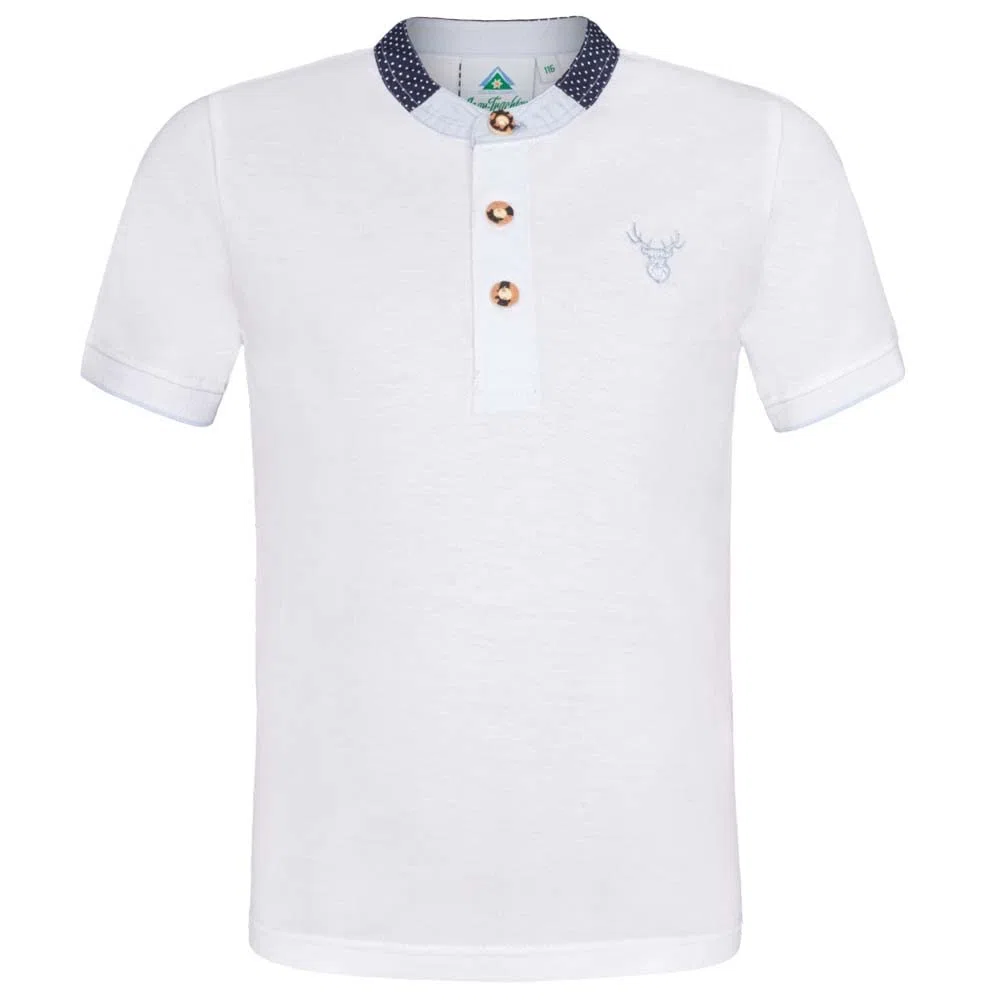 Poloshirt Hirsch | Kinder T-Shirt Trachten Oberteil | Mädchen Baumwolle
