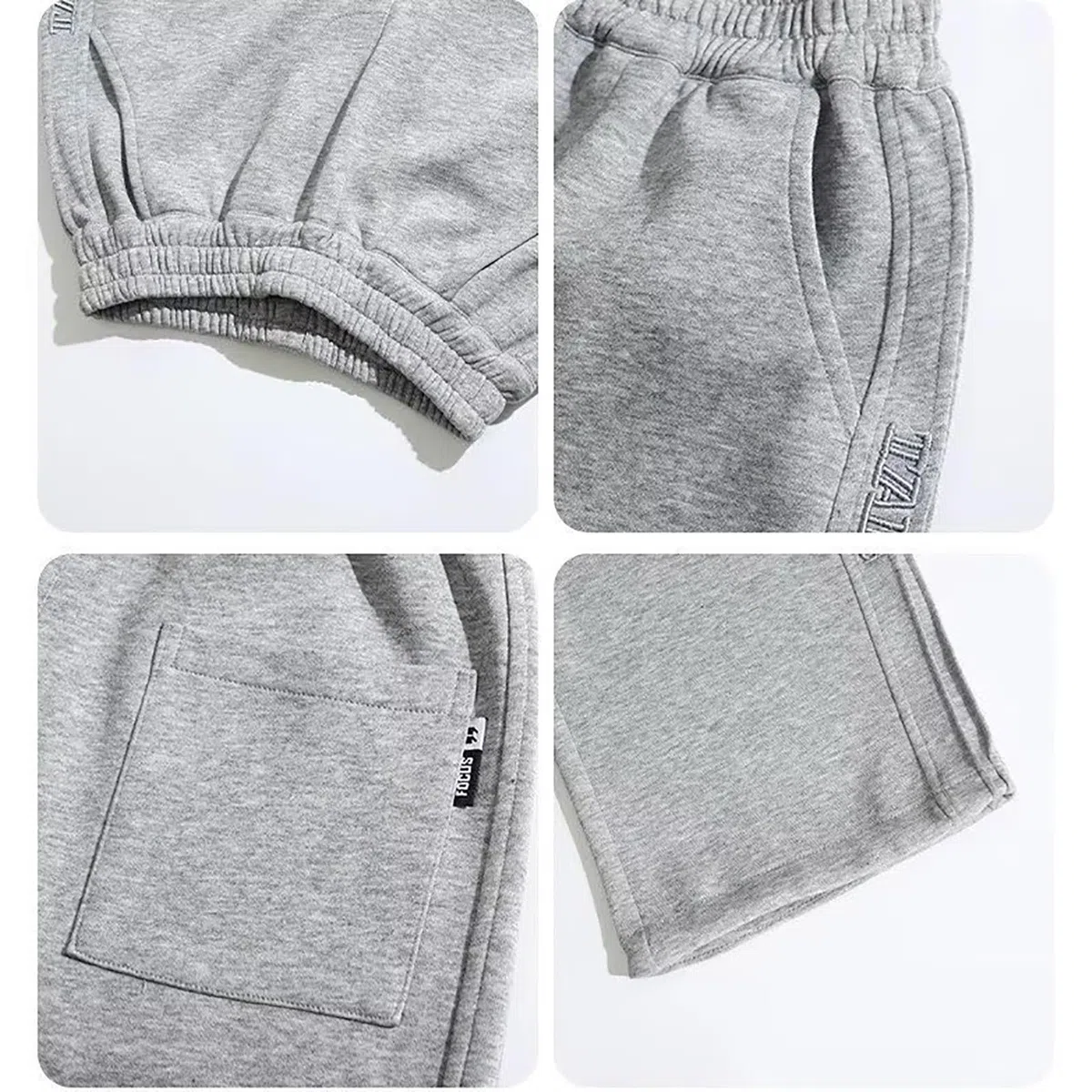 Sportliche Jogginghose für Jungen mit weitem Bein, lässige Herbstsporthose, elastische Taille, Baggy-Hose, Jogginghose mit offenem Saum für Kinder und Jugendliche