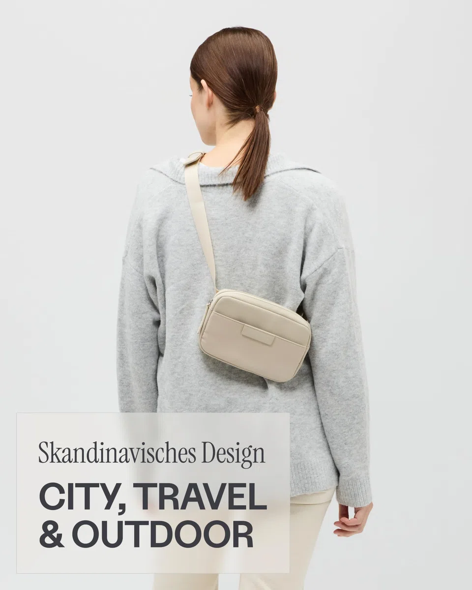 Kapten & Son Bauchtasche Bergen Crossbody 1,5 L | Bauchtasche Damen & Herren | Handtasche | Umhängetasche klein | ideal für Reisen, Alltag, City