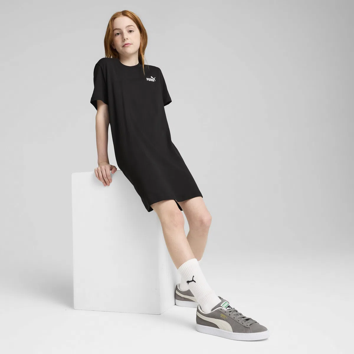 Puma Kinder Kleid ESS Small No.1 Logo Shortsleeve Dress G 685130 Puma Black-116