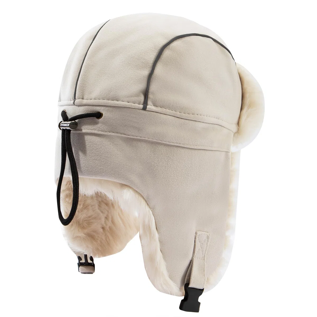 Clakllie Warme Fliegermütze Winddicht Trappermütze mit Kunstpelz Ohrenklappen Outdoor Wintermütze mit Ohrenklappen Unisex Bomber Hut Uschanka Mütze
