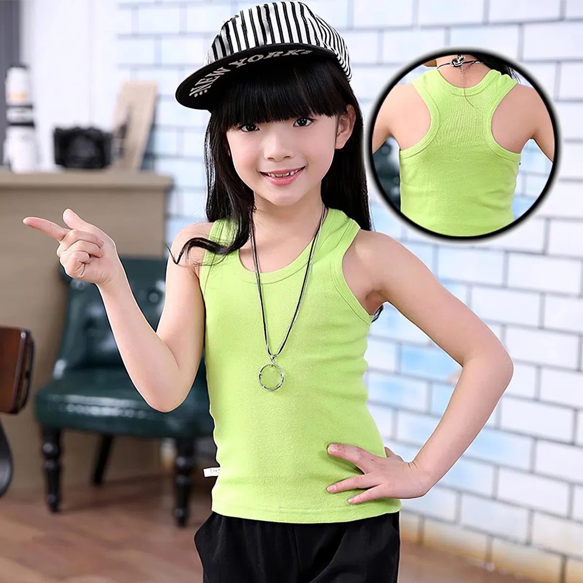 amropi Kinder Mädchen 3 Stück Unterhemden Ärmelloses Tank Top Jungen Sommer Weste 1-9 Jahre
