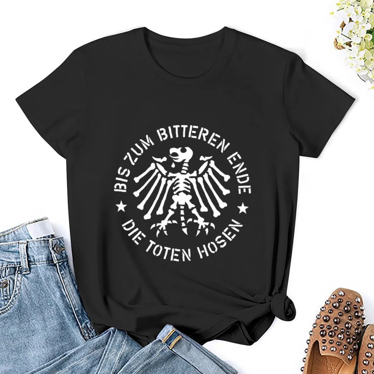 Die T-Shirts aus Baumwolle Toten for Damen Hosen Rundhals Kurzarm Basic Konzert Tshirt Vintage Casual Slim Fit Sommer Tee Shirts für Frauen Teenager-Mädchen Fan Merch Geschenke