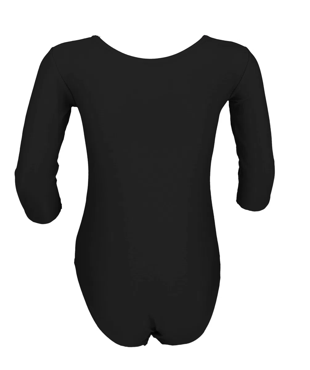 Aquarti Mädchen Body 3/4 Arm Ballett Trikot