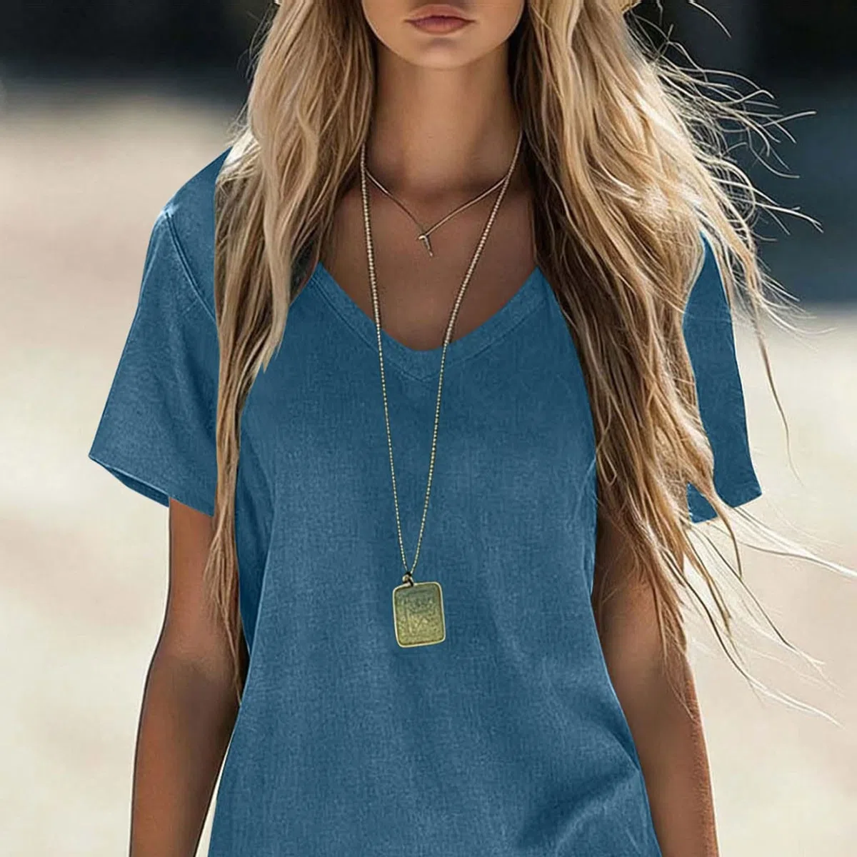 EMATOP Sommerkleid Damen Kurz Leinen Kleider Casual V-Ausschnitt Leinenkleid Leicht Minikleid Baumwolle Strandkleid Kurzarm Bequem Freizeitkleid Elegant Shirtkleider Sommer Einfarbig Kleid