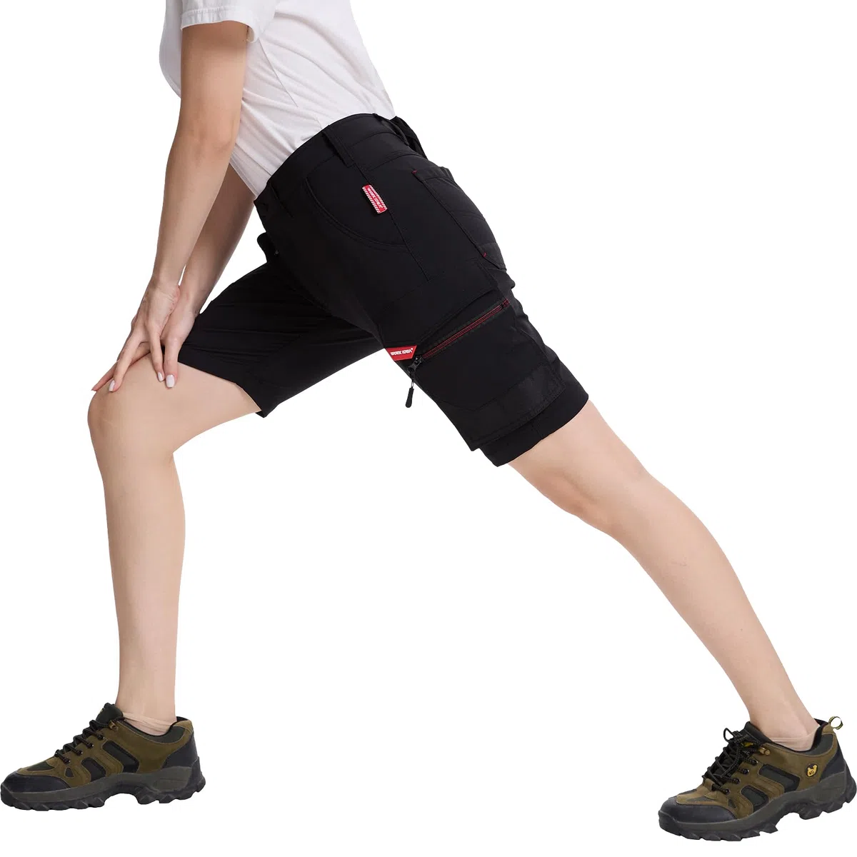 WORK IDEA Damen Slim-Fit Stretch Arbeitsshorts Strapazierfähige Eleganz für höchsten