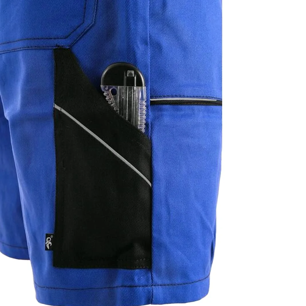 CXS Herren Shorts Arbeitshosen kurzen Latzhose 100% Baumwolle Arbeitsshorts Professionell Gartenshorts Bundhose Strapazierfähige maximale Sicherheit und Komfort Mehreren Werkzeugtaschen Gartenhose