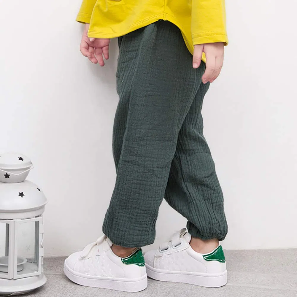 Baby Mädchen Jungen Pumphose Sommer Feste Jogginghose Lässige Elastische Hose für Unisex Baby…