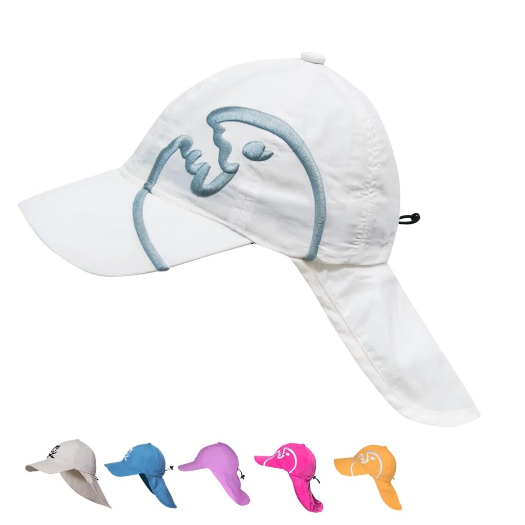 iQ-UV Sonnenhut für Kinder mit UV Schutz 50+ Einheitsgröße – Atmungsaktiver Sonnenhut mit Nackenschutz für Kinder – Bequeme Sommermütze für Jungen & Mädchen – UPF 50+ TÜV geprüft
