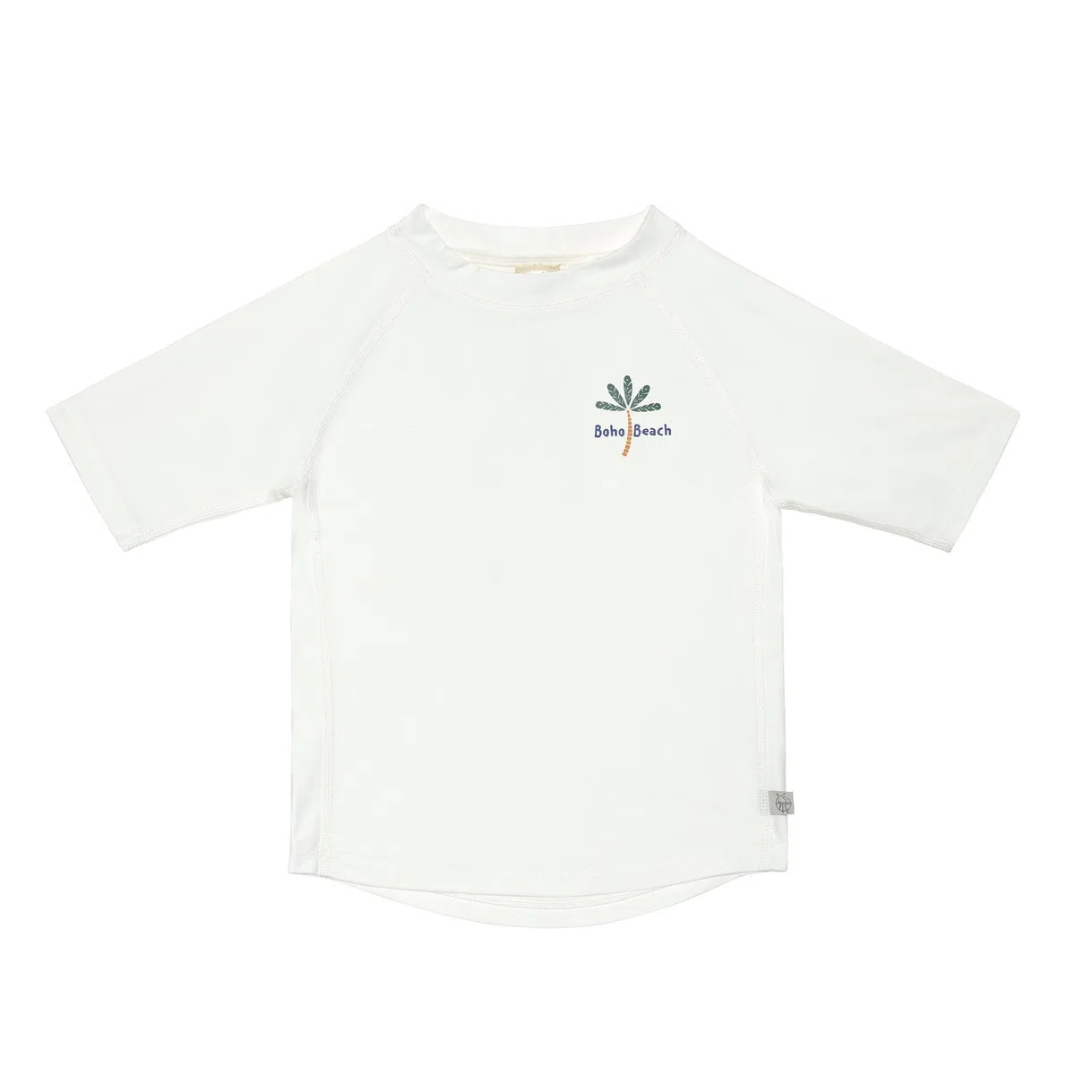 LÄSSIG Baby Kinder Schwimmshirt Badeshirt Kurzarm mit UV-Schutz/Short Sleeve Rashguard Palms Nature, 13-18 Monate, Größe: 86