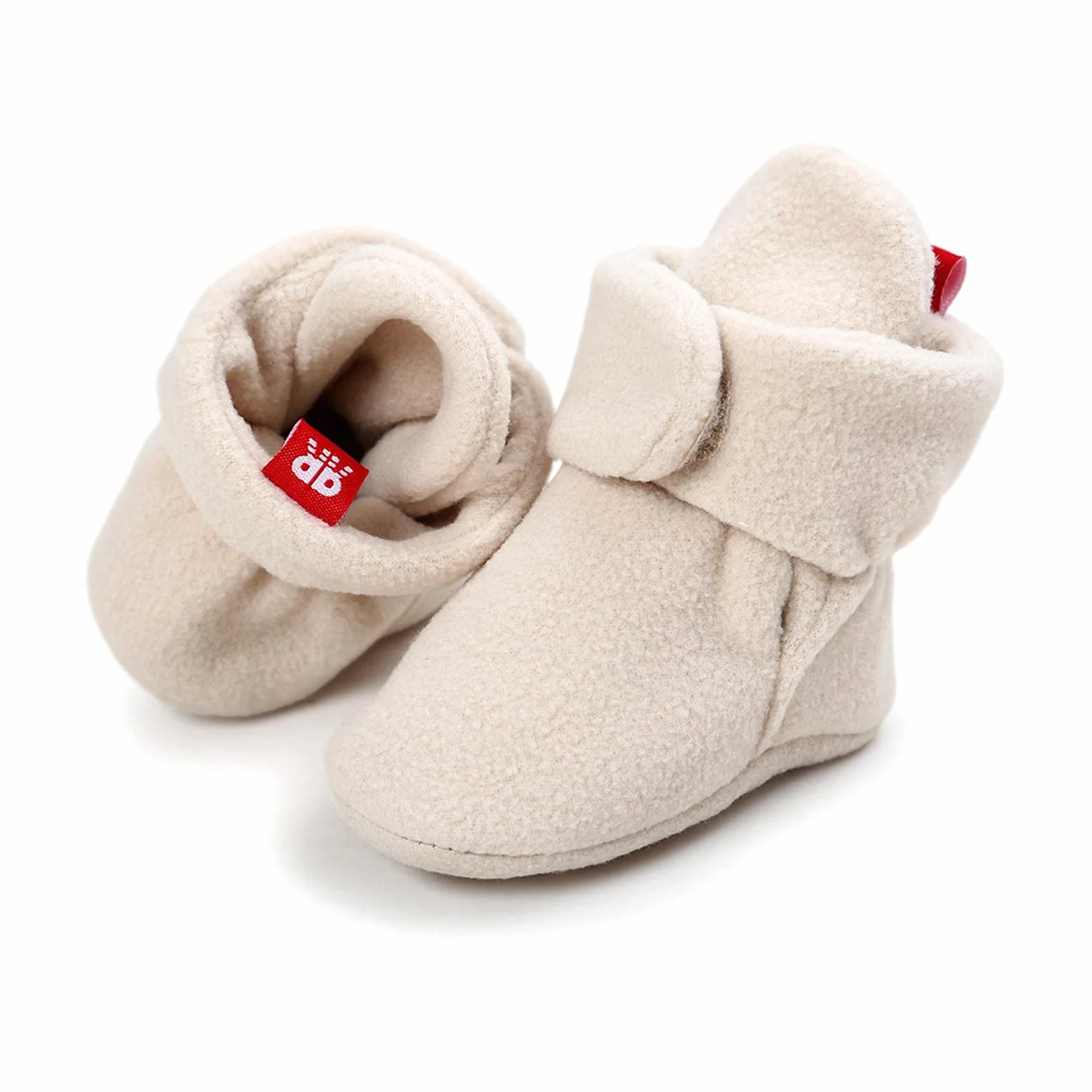Unisex-Baby Krabbelschuhe Winterschuhe Wollschuhe Neugeborenes Stiefel Booties Gefütterte Boots für Baby 0-18Monate