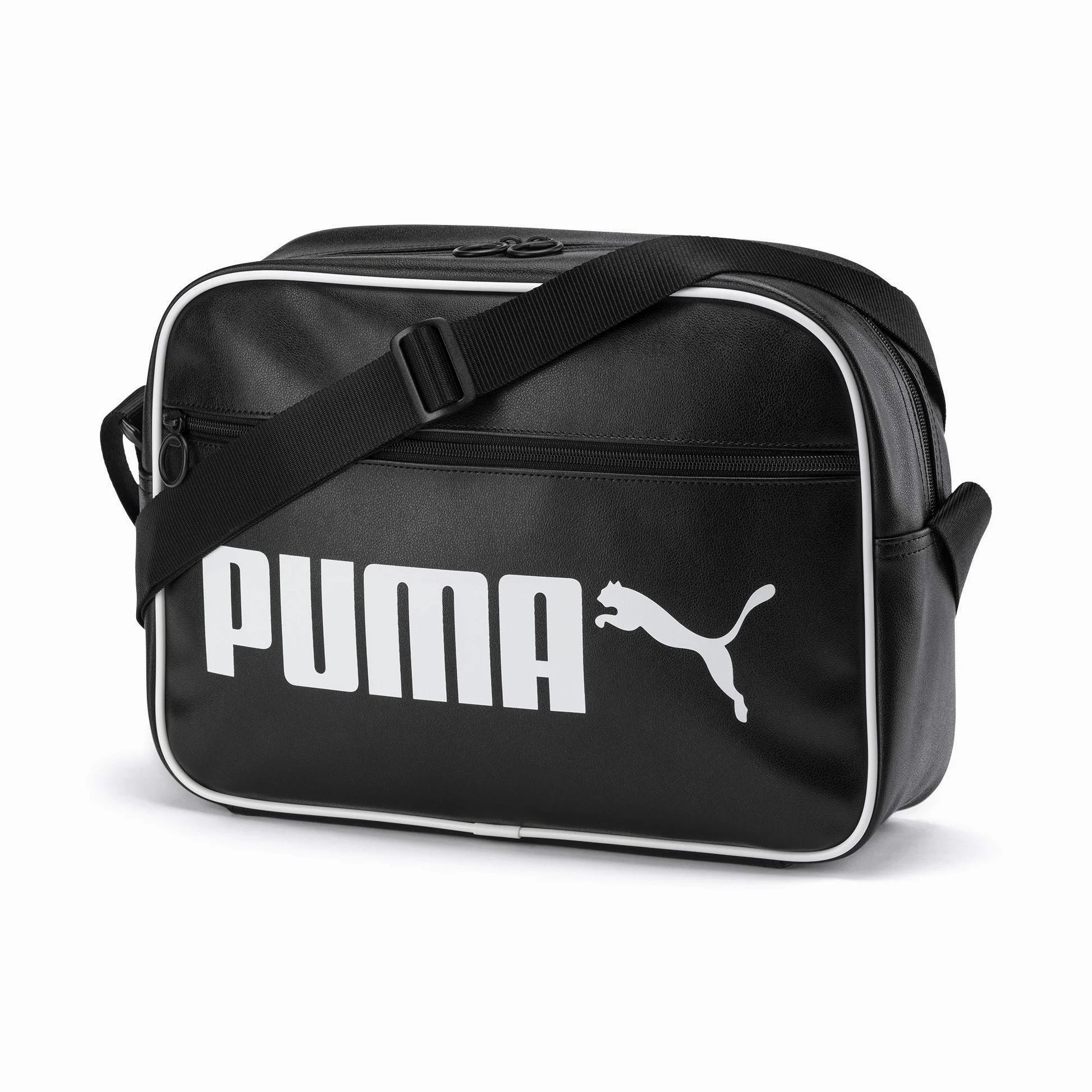 PUMA Campus Reporter Retro Umhängetasche Schultertasche schwarz