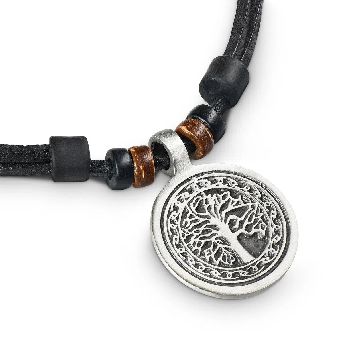 HANA LIMA Lederkette Halskette Tree of Life Herren Damen Surferkette Surferhalskette
