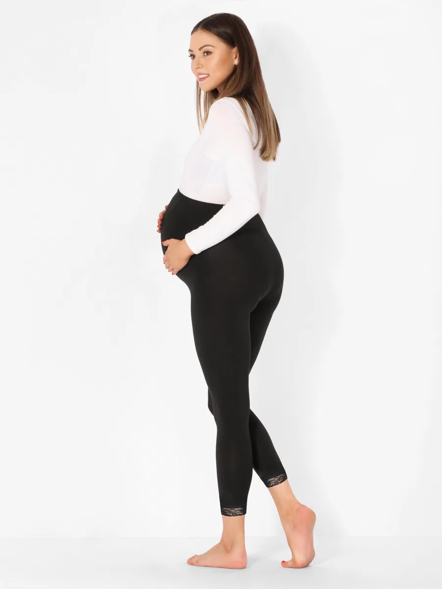 Be Mammy Damen 7/8 Umstandsleggings BE20-262