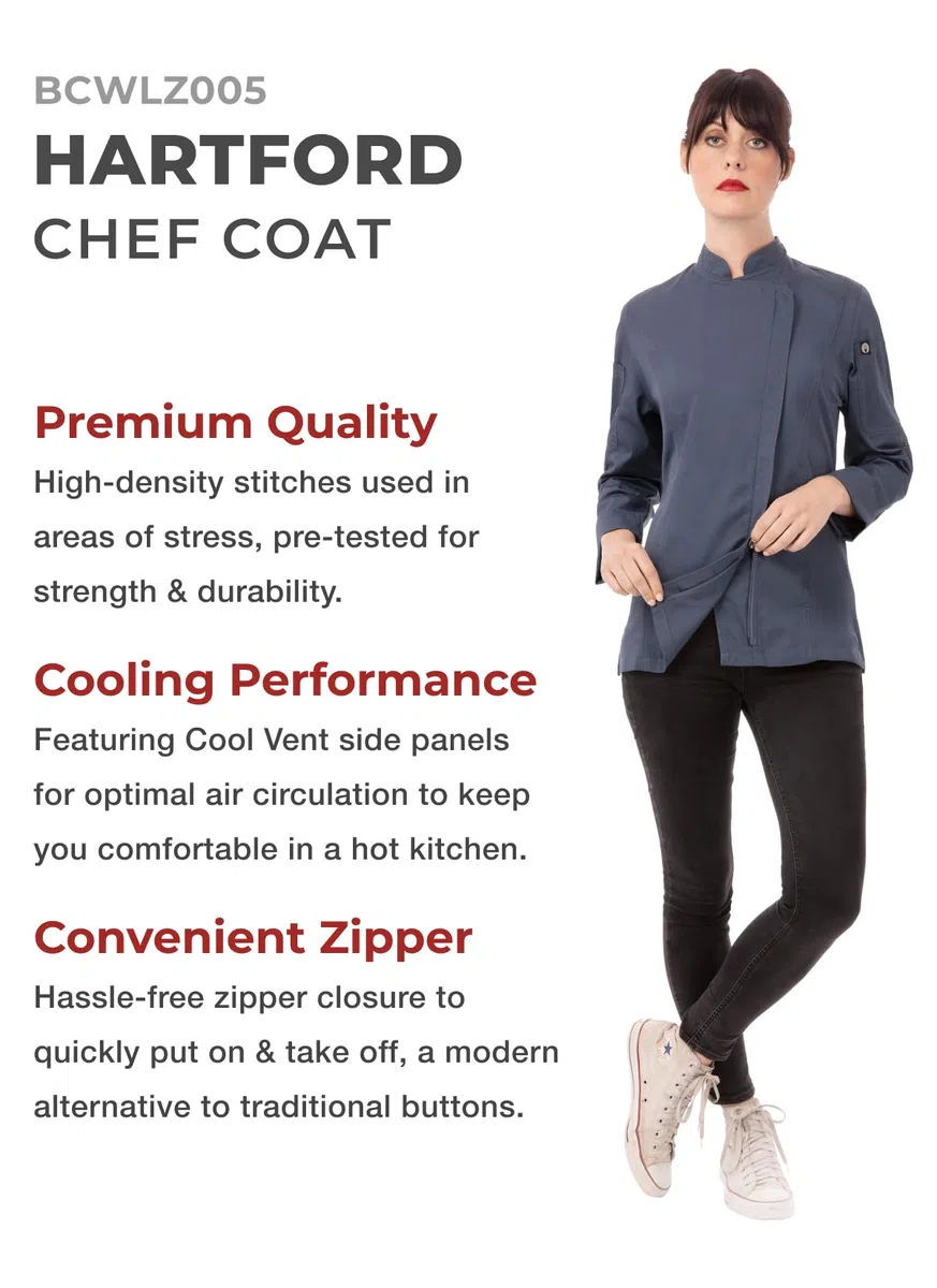 Chef Works Hartford Cool Vent Kochmantel für Damen