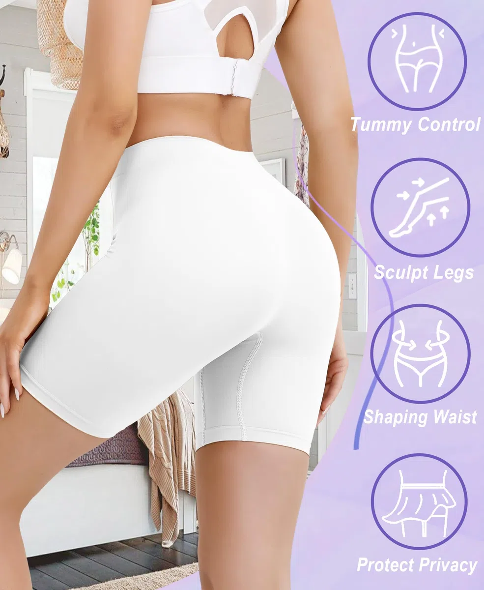 Merlvida Bauchweg Unterhose Damen Hohe Taille Miederhose Bauchkontrolle Nahtlose Bauch Weg Unterwäsche Shapewear Figurformende Leggings Unter Kleid Rock Stark Formende Shorts Kurze Hose