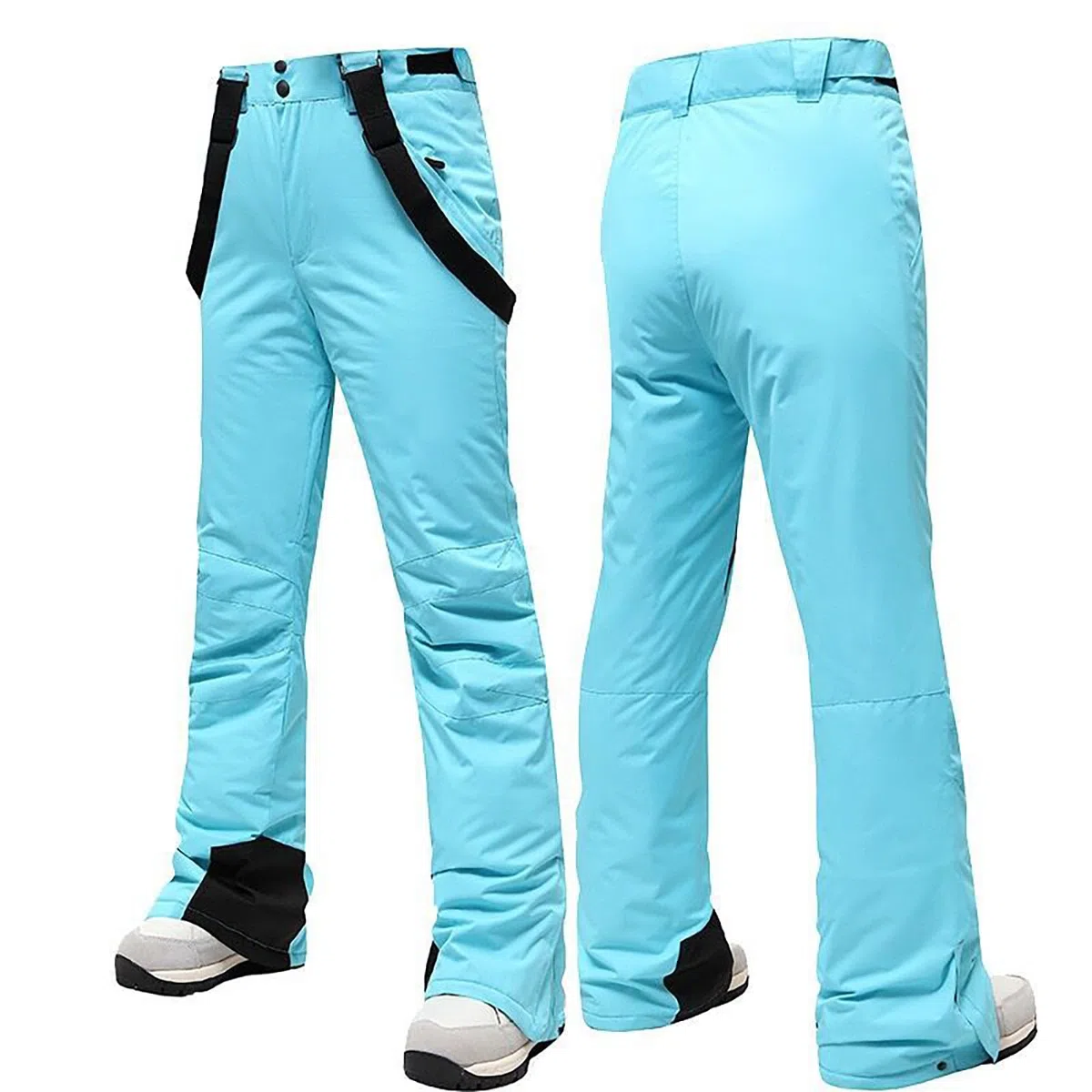Thermo Skihose Damen Funktionshose Schneehose Mit Trägern Winter Warm Winddicht Thermohose Outdoor