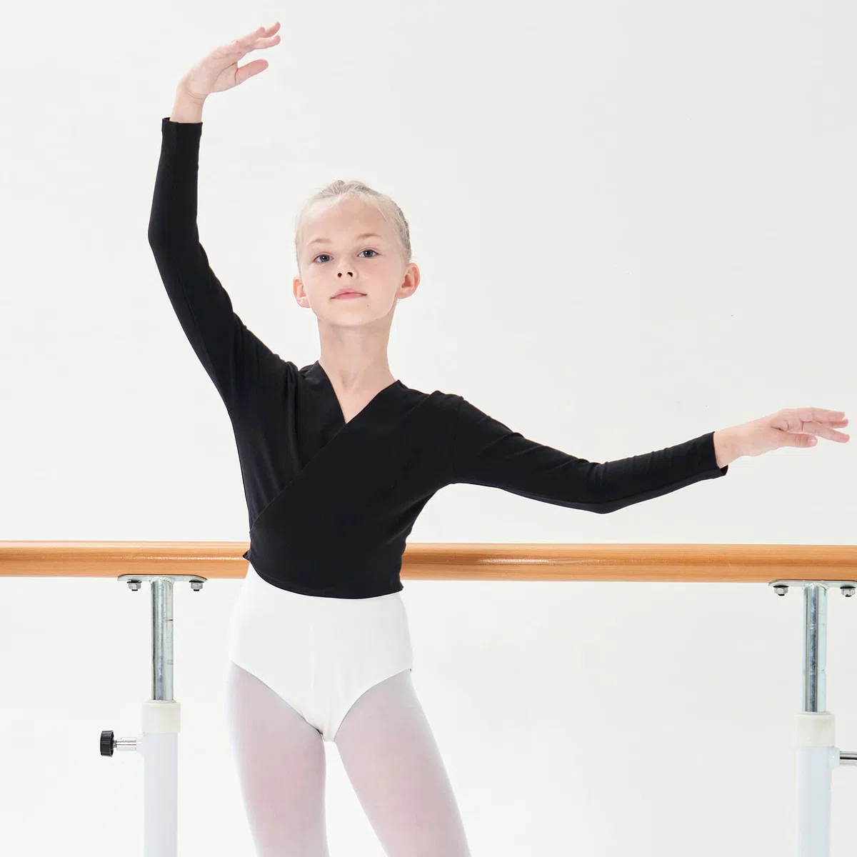 Ballett Wickeljacke Mädchen kinder Baumwoll Tanz Ballettjacke Langarm für Damen