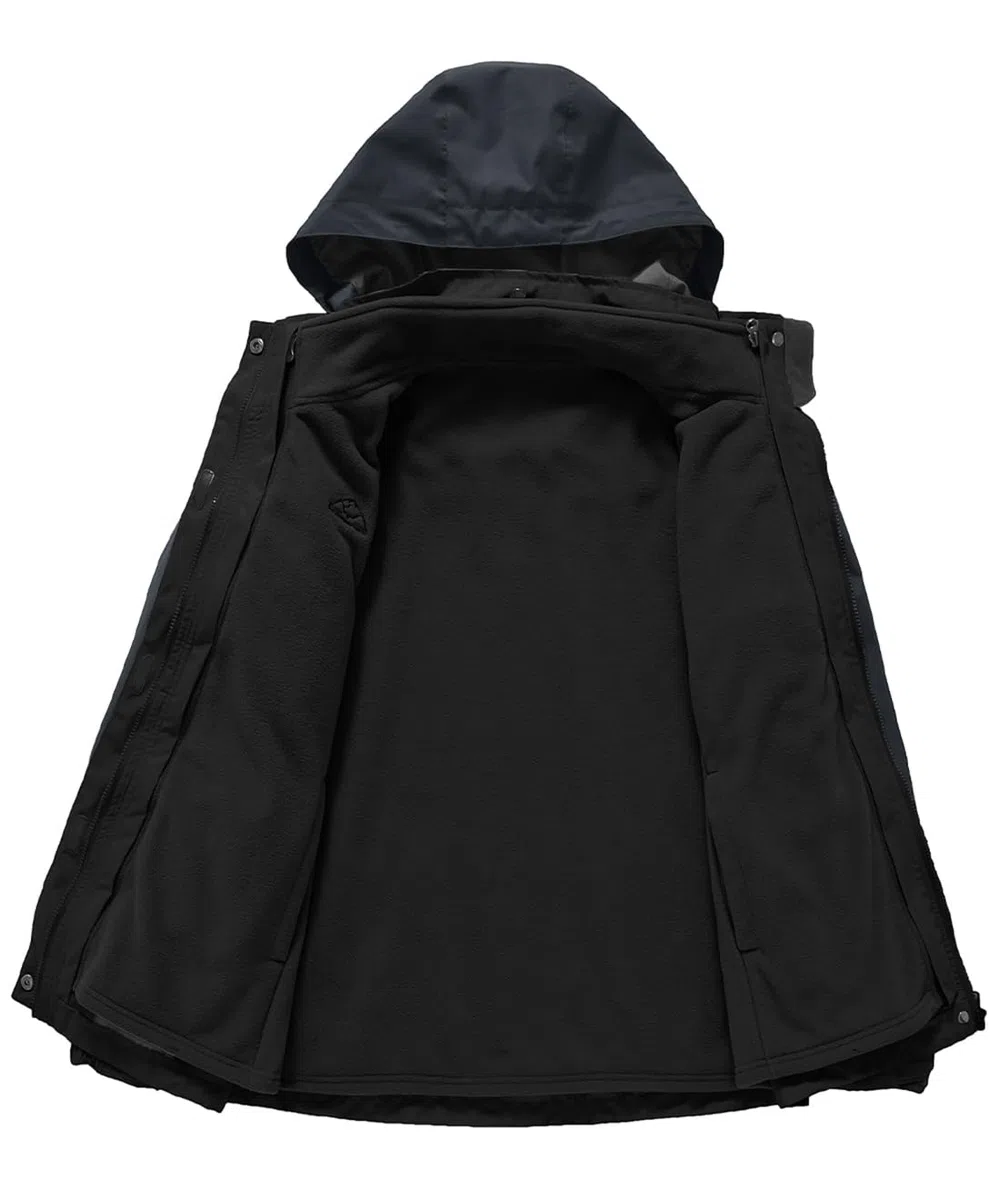 YSENTO Damen 3-in-1 Skijacke Winter Fleecejacke wasserdichte Winddichte Warme Funktions Outdoor Softshell Jacke mit Abnehmbarer Kapuze
