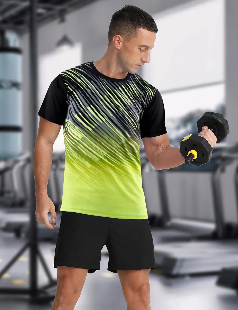 APTRO Herren Sport T Shirt Funktionsshirt Schnelltrocknend Laufshirt Trainingsshirt Gym Tshirts