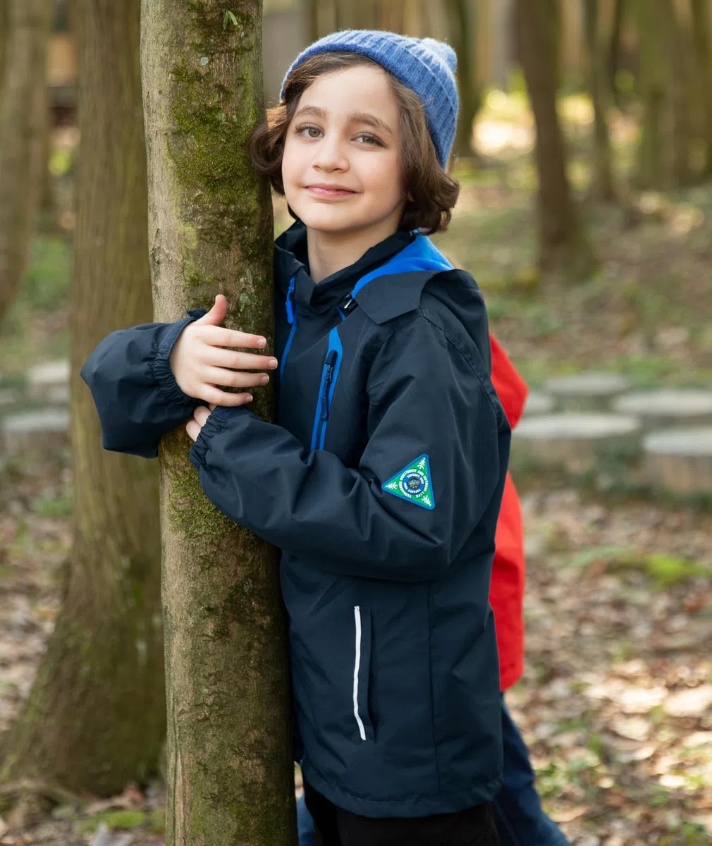 YoungSoul Kinder wasserdichte Regenjacke mit Abnehmbarer Kapuze