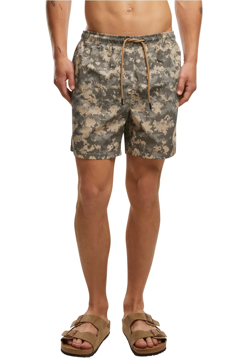 Brandit Swimshorts, Eingrifftaschen, Gesäßtasche mit Reissverschluss
