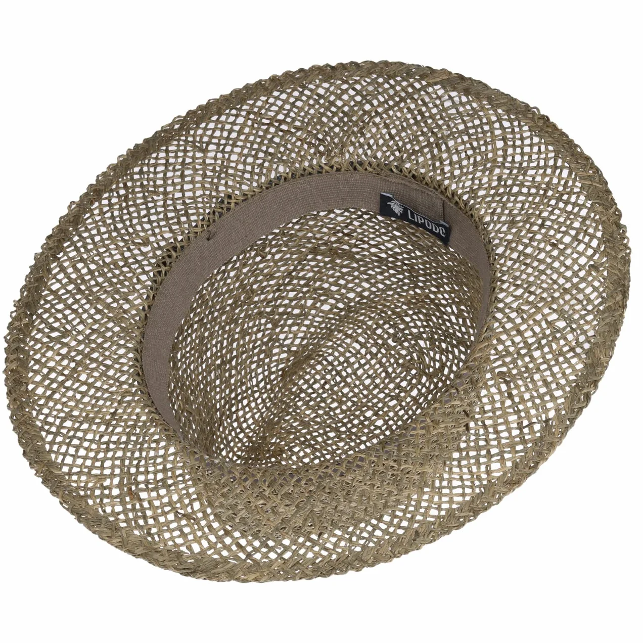 Lipodo Farmer Strohhut Krempenbreite 7 cm Sonnenschutz Herren Frühjahrs Sommer