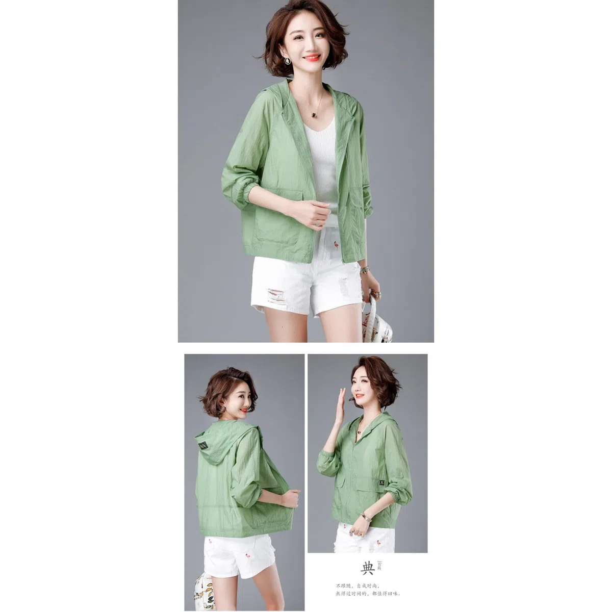 Damen-Sonnenschutzjacke Sommer Dünne Eisige Seiden Atmungsaktive Sonnencremglichkeit Uv Schutz Outdoor Sport Lose-weiß-XL