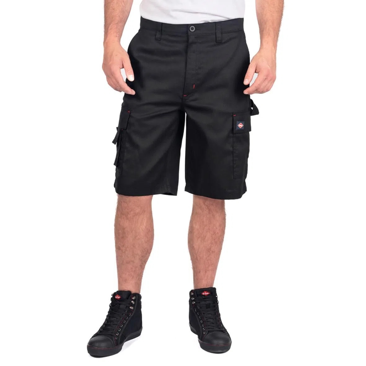 Lee Cooper Workwear Herren Klassische Mehrfachtaschen Cargo Shorts