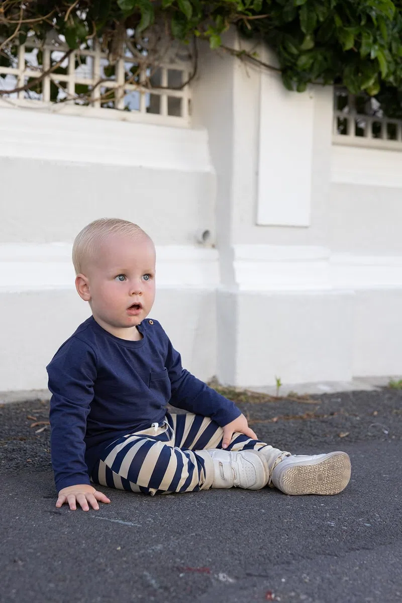 Cloby Baby Long Sleeve Shirt/Langarmshirt - mit UV-Schutz (UPF 50+) - für Jungen und Mädchen - Navy blau (Gr. 12-18 Monate)