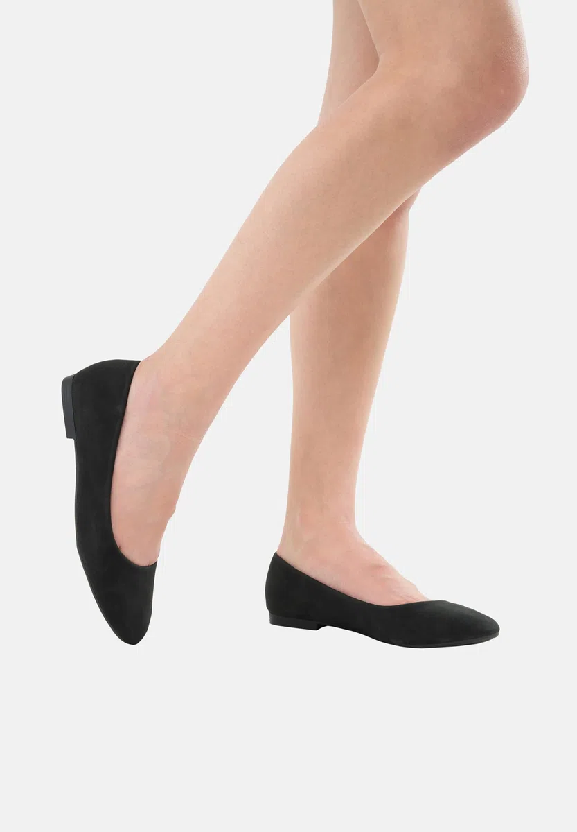 Elara Damen Ballerina Bequeme Slip Ons Flach Chunkyrayan