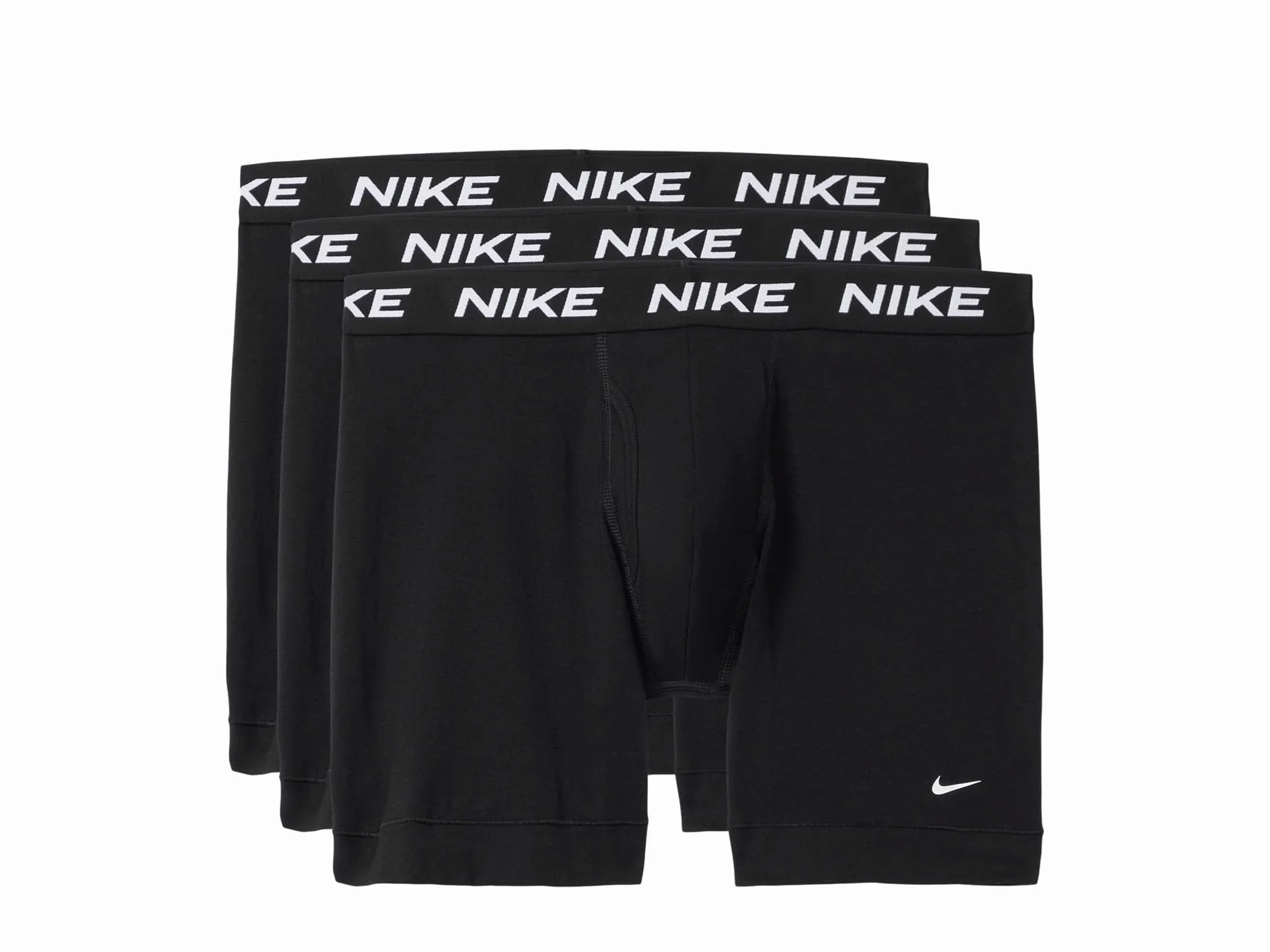 Nike Herren All Day Cotton Stretch Boxer Brief W/Fly Underwear (3-Pack) Retroshorts (3er Pack)