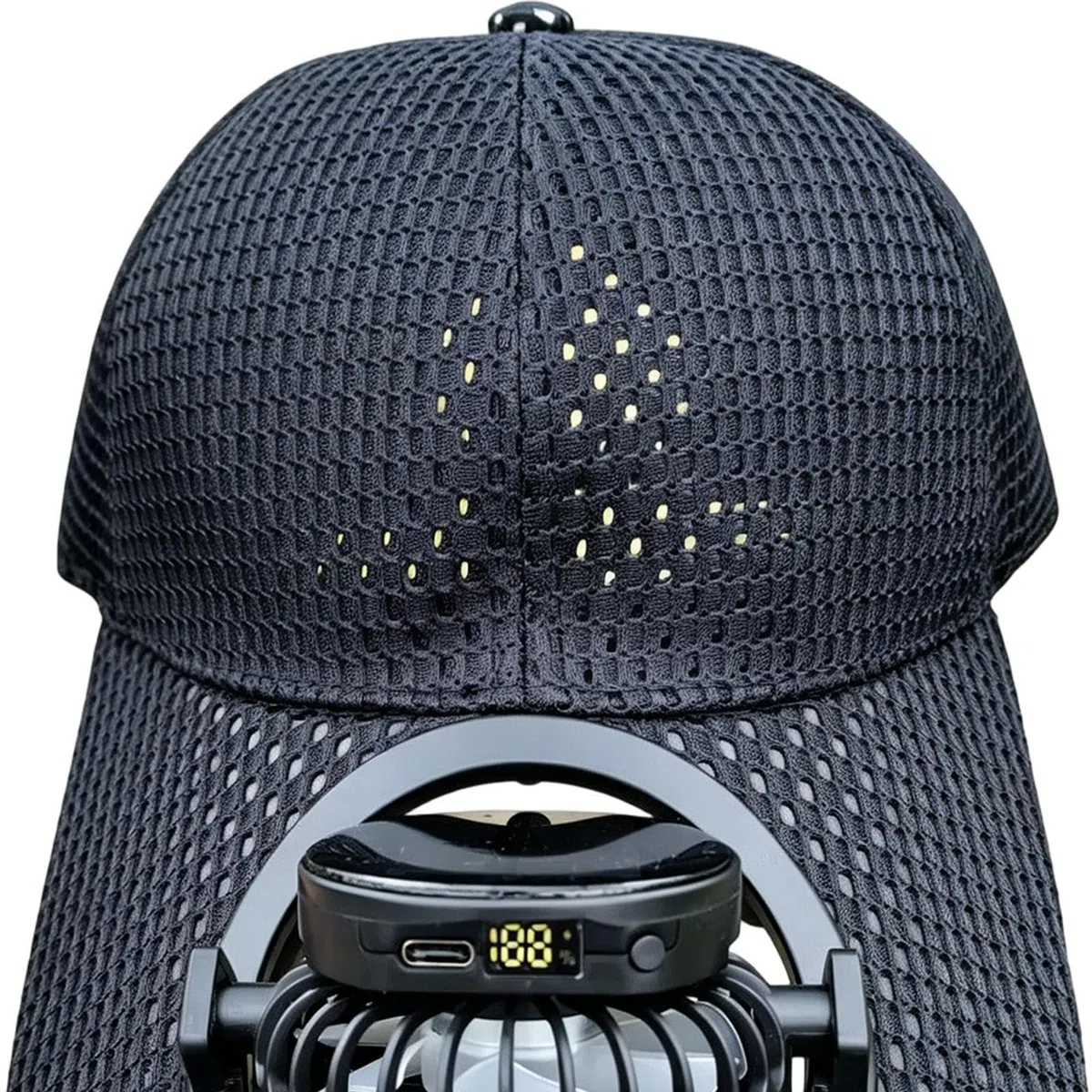 Sonnenhut mit Ventilator – 3 Geschwindigkeitsstufen für Damen und Herren, UV-Schutz, Sonnenhut mit Ventilator für Herren, für Outdoor, Camping, Wandern, Radfahren, Sommer, Strand, Urlaub, Sport