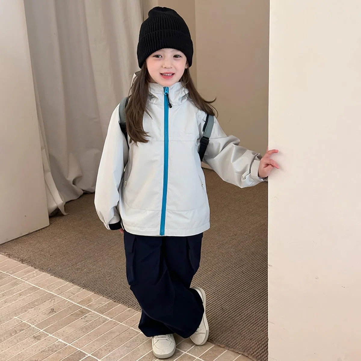 Kinder Regenjacke Wasserdicht Leichte Regen Jacke Mit Kapuze Lässig Sport Softshelljacke Jungen Mädchen Softshell übergangsjacke Teenager Outdoor Atmungsaktiv Dünne Windbreaker