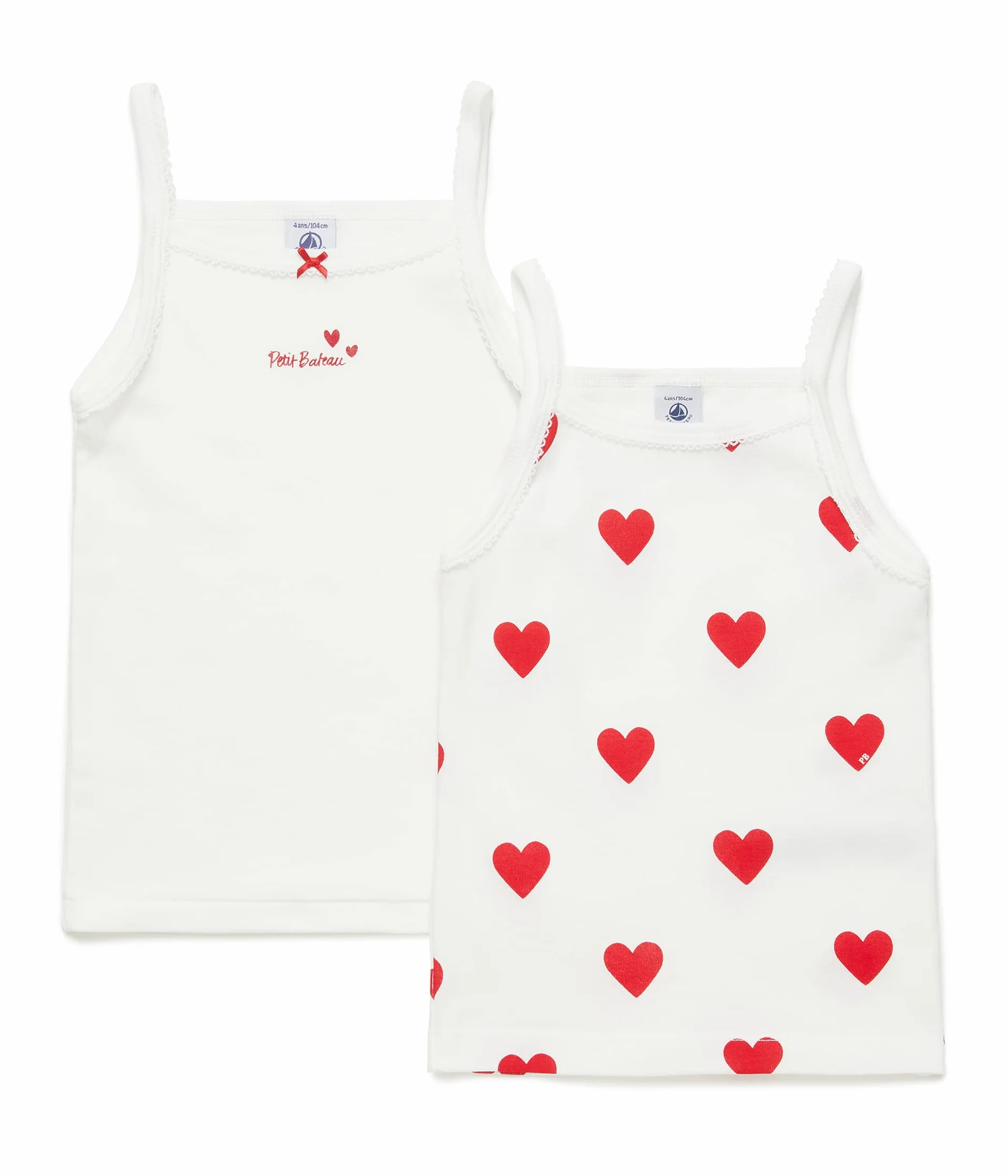 Petit Bateau Mädchen A00fq Hemden aufhängen (2er Pack)