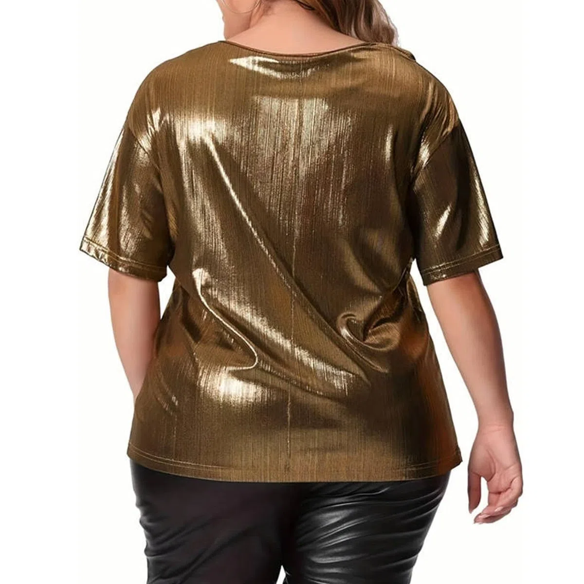 Outfit Damen Elegant mit Rundhalsausschnitt und einfarbigen, Hellen Kurzarm für Damen Kreuzgurt