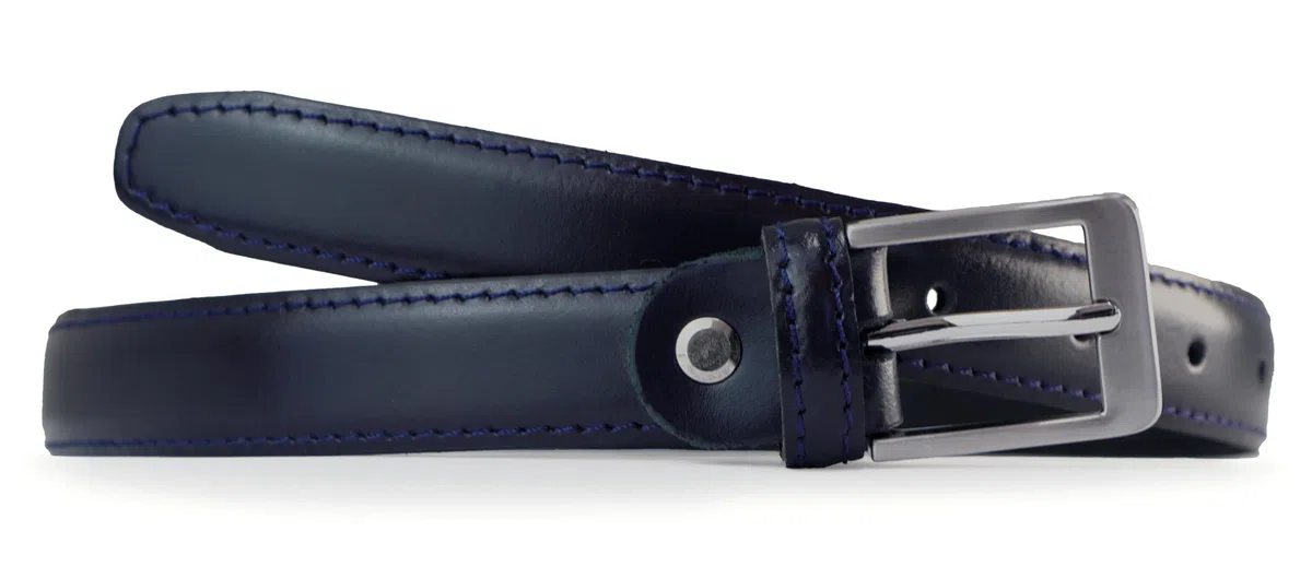 almela - Jungen Gürtel - Kinder - Kommunion - Rindsleder - 2,5 cm breit - Leder - 25mm - Kindergürtel - Jungengürtel - Kürzbar - Child belt
