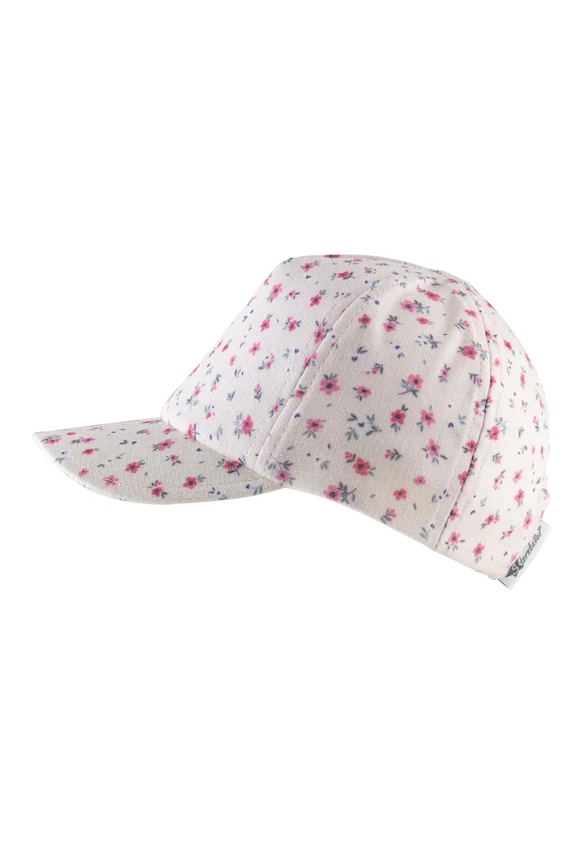 Sterntaler Basecap Schmetterling - Mädchen Schirmmütze aus Flammgarn Jersey mit allover Druck - Sommer Baseball Cap elastisch mit Gummizug - sportive Baby und Kinder Schirmkappe