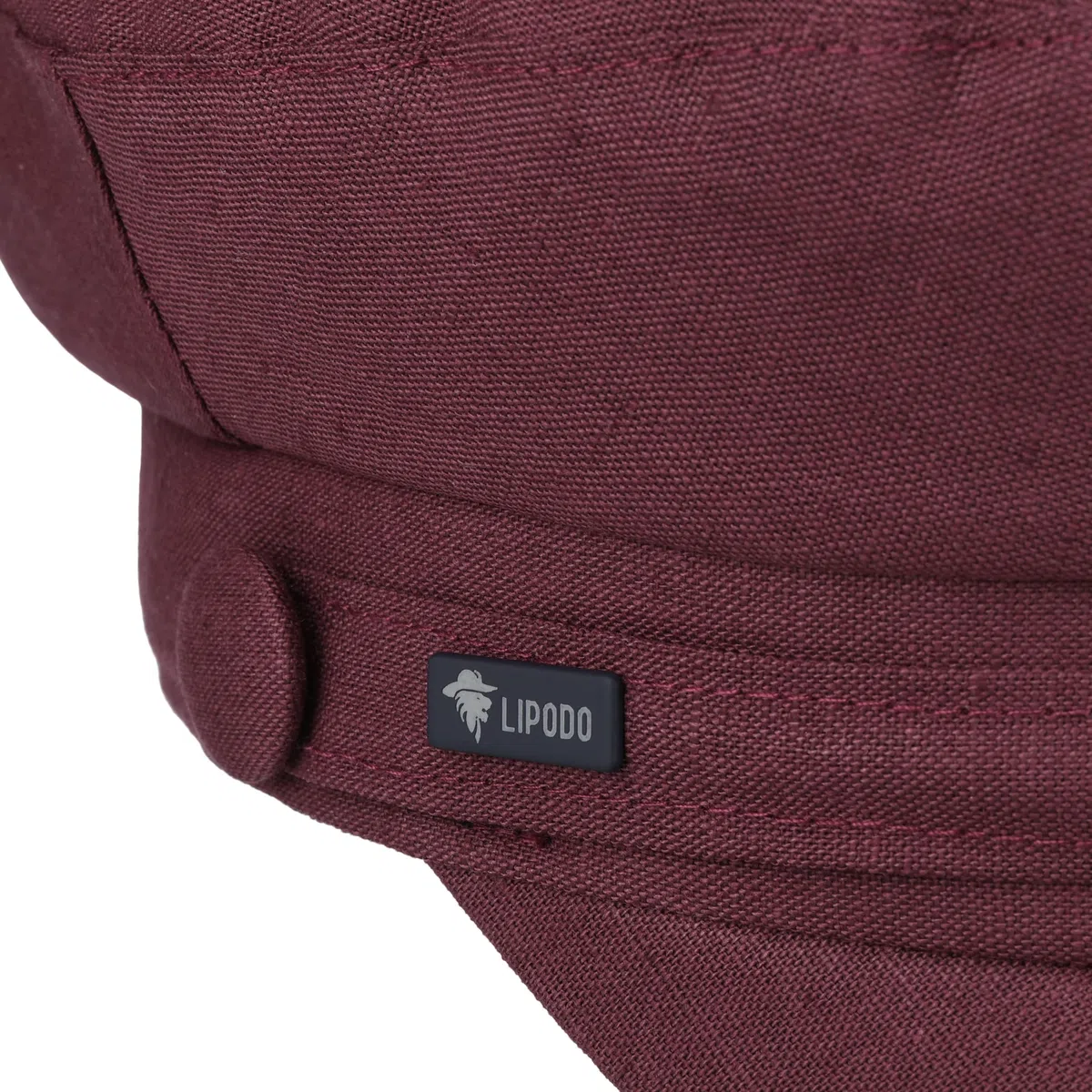 Lipodo Elbsegler Cap Baker Boy Uni einfarbig Made in Italy Damen Frühling Sommer
