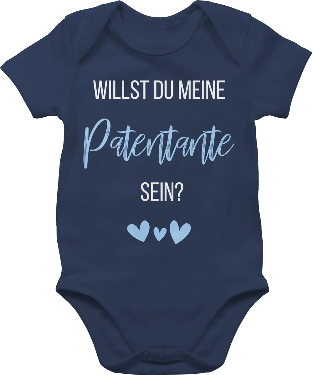 Shirtracer - Baby Body Kurzarm - Willst du meine Patentante sein? Babyblau