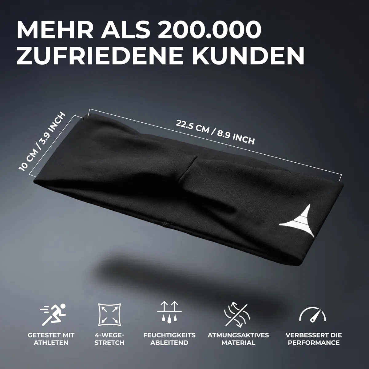 French Fitness Revolution - Dehnbares Sport-Stirnband Männer & Frauen - Schweißband zum Laufen, Radfahren, Basketball, Yoga, Fitness - feuchtigkeitsableitendes Workout-Haarband