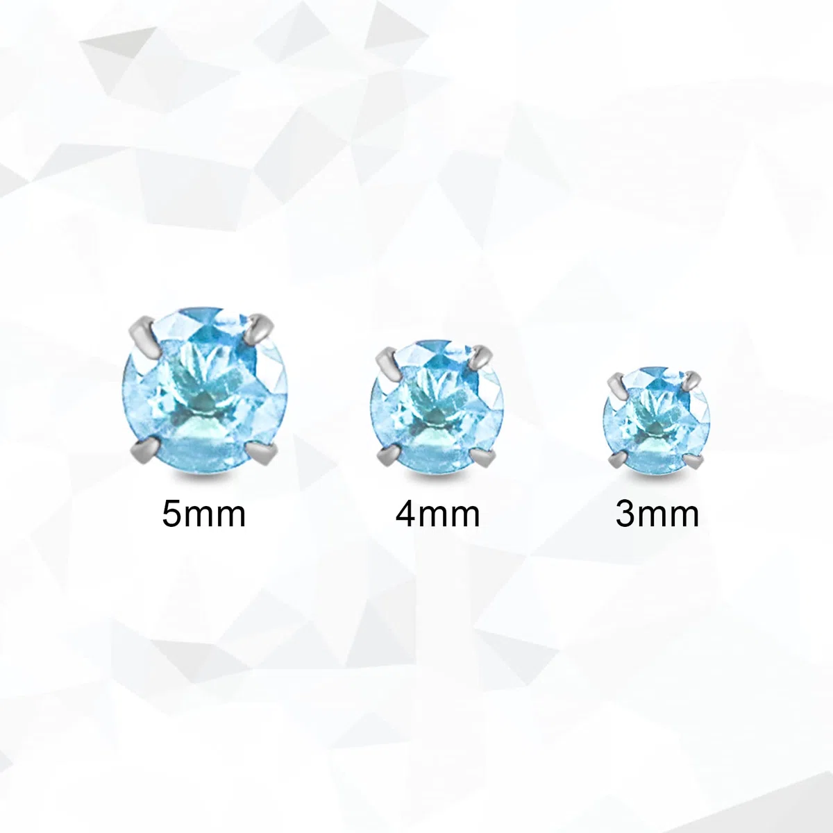 12 Paare flache Rückseite chirurgischen Edelstahl Ohrstecker, Schraube zurück Herz Stern Quadrat Teardrop Runde vergoldet Silber Cubic Zirkonia CZ Birthstone Ohrstecker Set