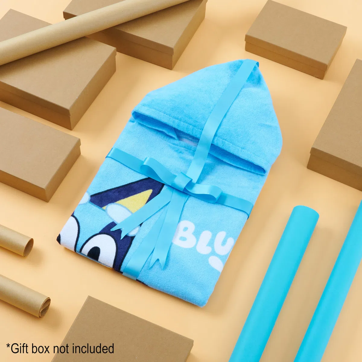 BlueY Badeponcho Kinder mit Kapuze Baumwolle Frottee Poncho Handtuch Kinder Jungen Mädchen Kaputzenhandtuch Bademantel Strand