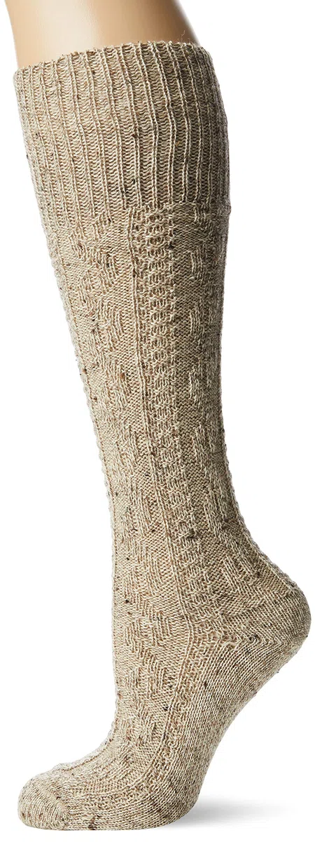 Lusana Jungen Kinder-kniebundstrumpf Loden Tweed Kniestrümpfe