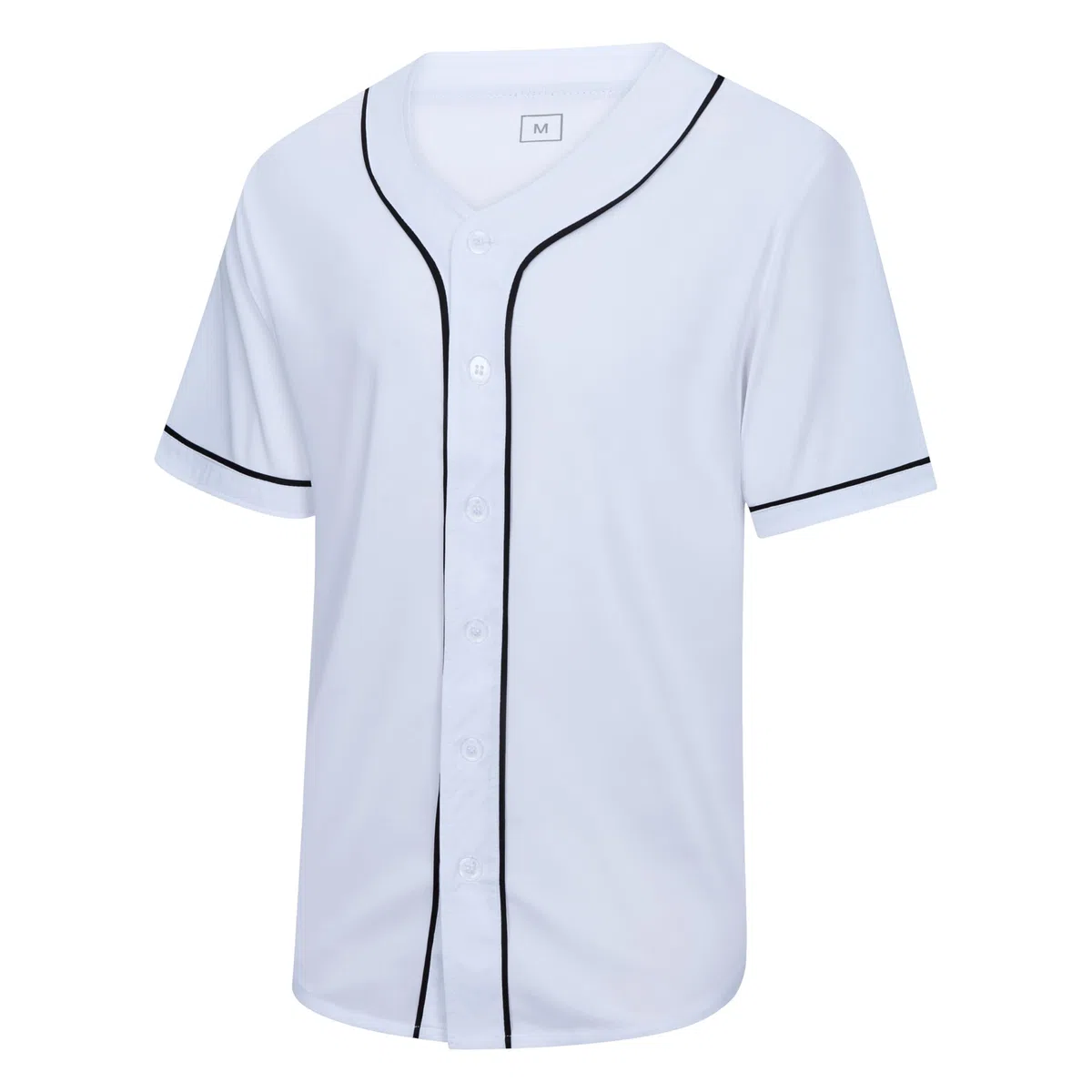 Blanko-Baseballtrikot, einfarbig, kurzärmelig, Button-Down-Shirts, Sport, Hip-Hop, Hipster-Trikot, S-3XL